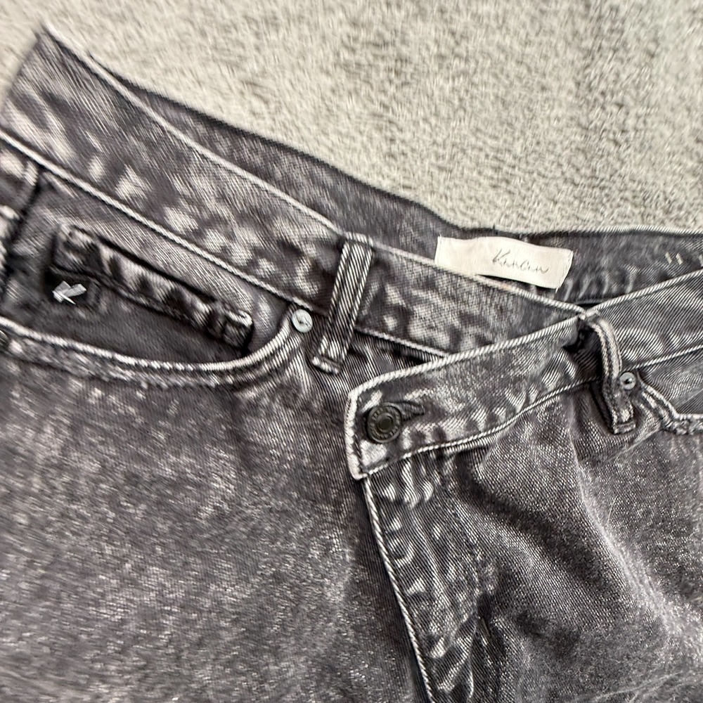 KanCan Distressed Black Denim Cut Off Shorts Womens XL 100% Cotton 30x5 - Picture 8 of 8